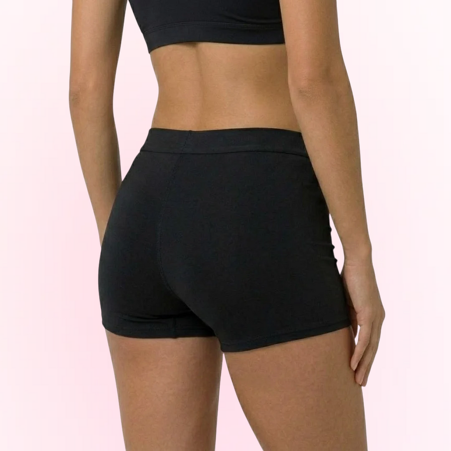 Boxeri menstruali Volin — vedere spate pe model, acoperire completă